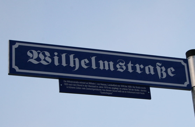 Wbg. Stadt Wilhelmstrasse Zusatzschild 01 2022.4 v1